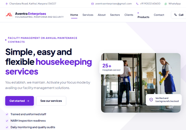 The Aventra Enterprises home page